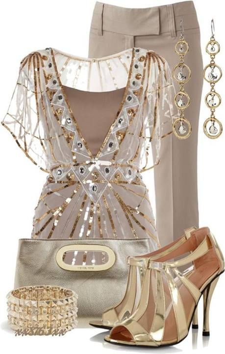 white and gold outfit ideas 0079