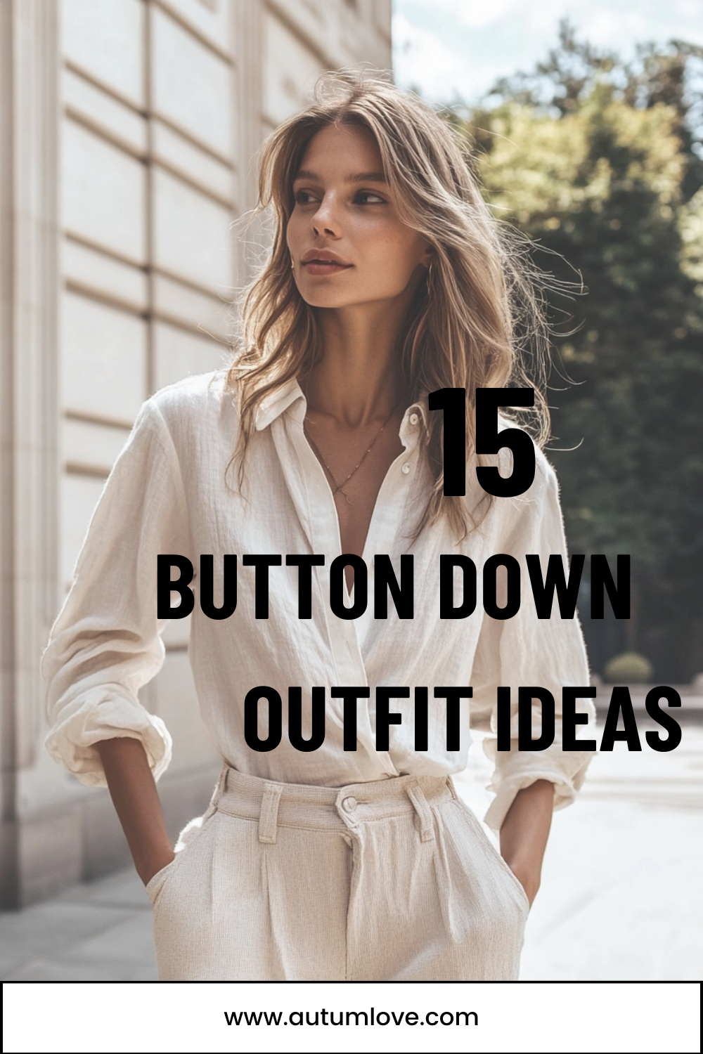 white button up shirt outfit ideas 0046