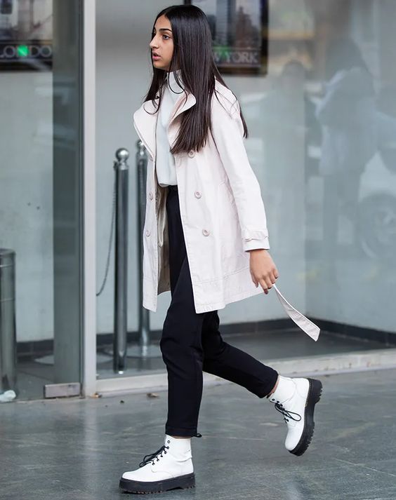 white combat boots outfit ideas 0011