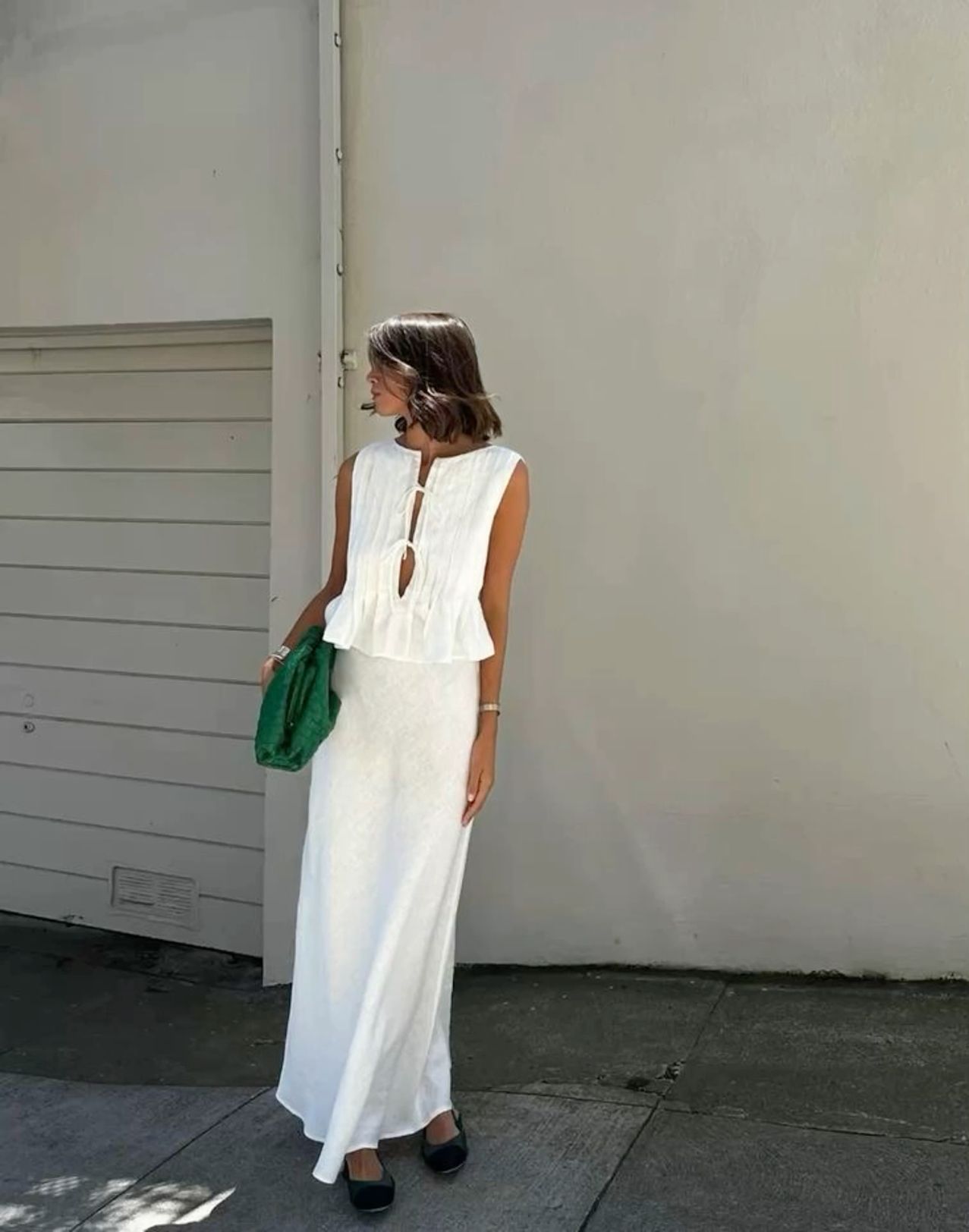 white linen skirt outfit ideas 0022