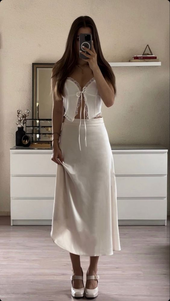 white linen skirt outfit ideas 0075