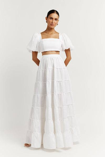 white linen skirt outfit ideas 0096