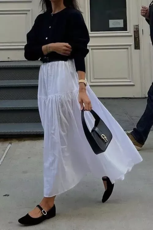 white midi skirt outfit ideas 0034