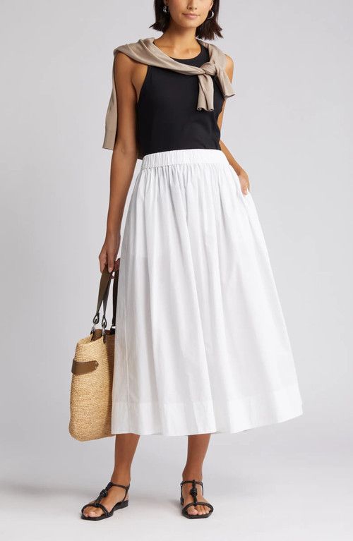 white midi skirt outfit ideas 0040