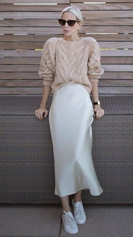 white midi skirt outfit ideas 0049