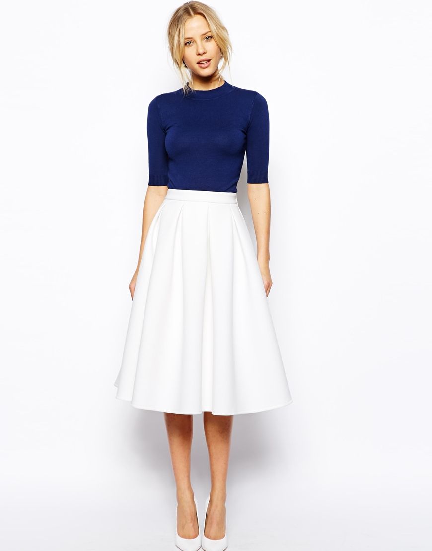 white midi skirt outfit ideas 0075