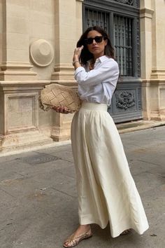 white midi skirt outfit ideas 0084