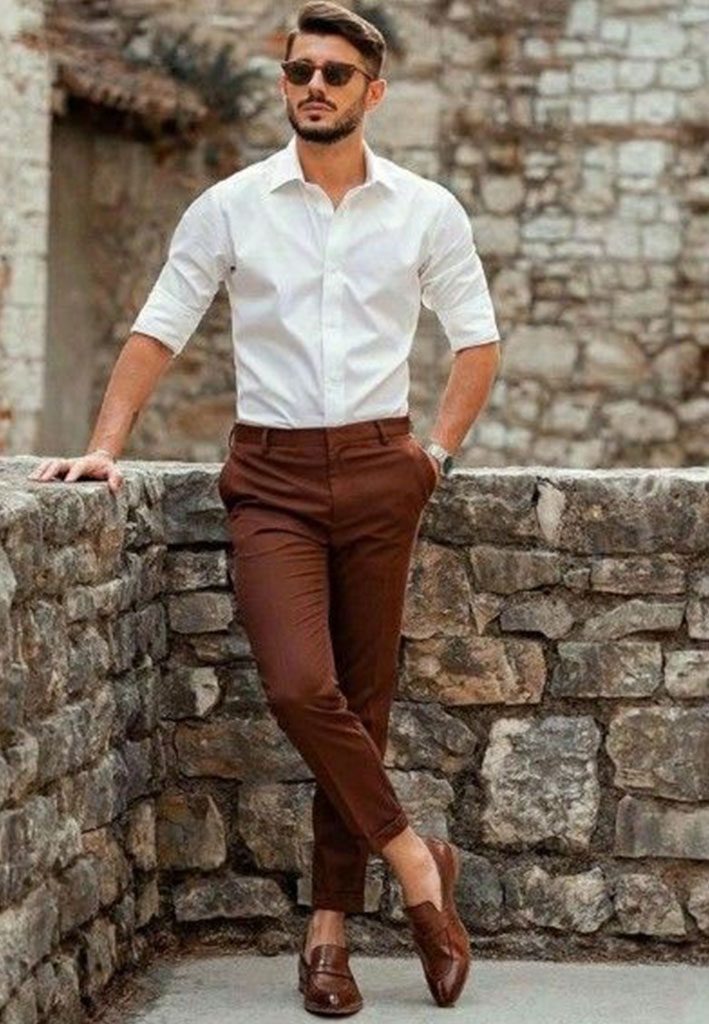 white pants outfit ideas for men 0041