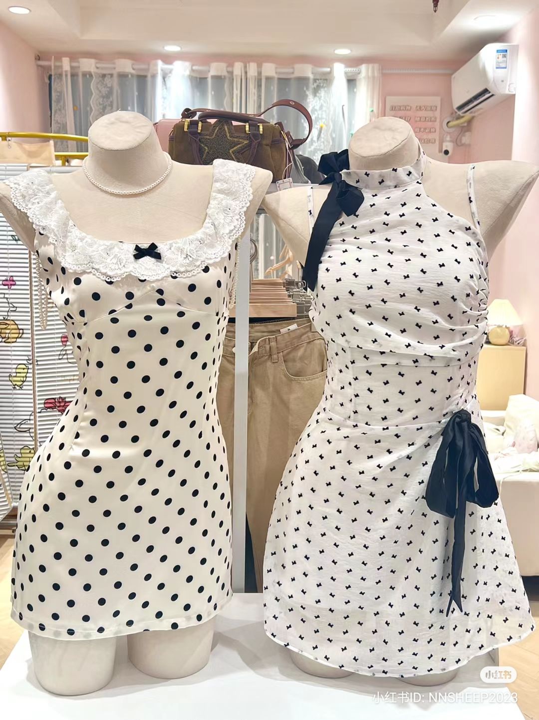 white polka dot dress outfit ideas 0021