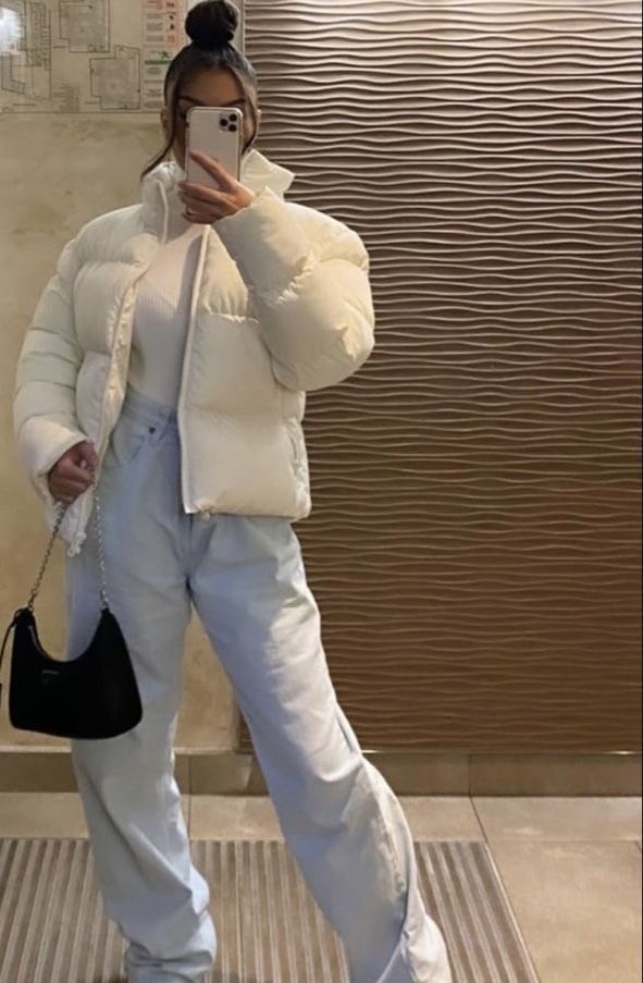 white puffer jacket outfit ideas 0020