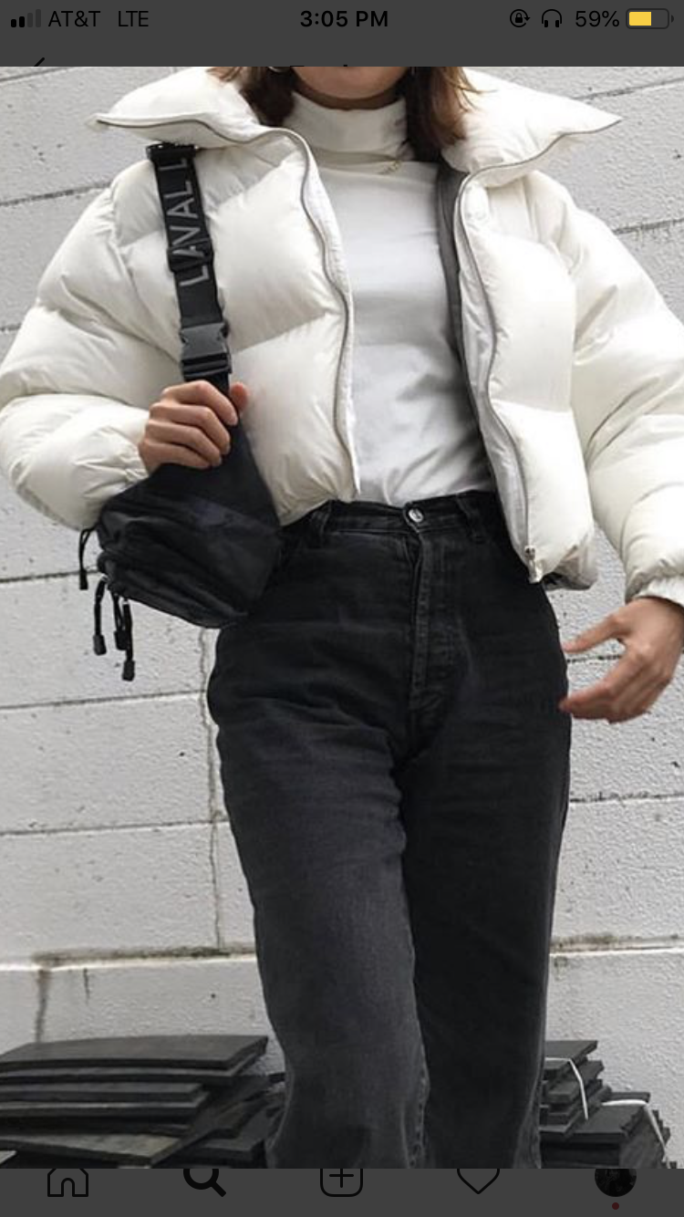 white puffer jacket outfit ideas 0038