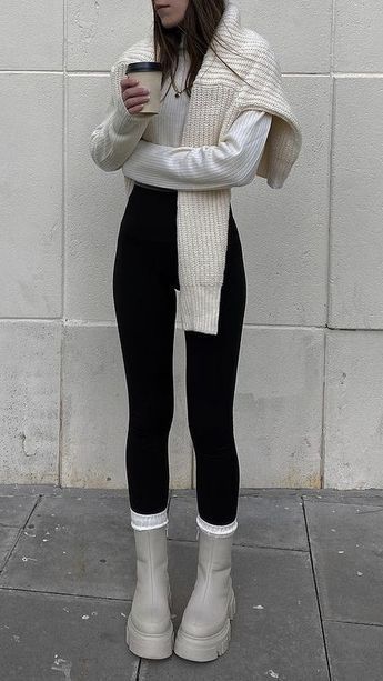 white puffer jacket outfit ideas 0055