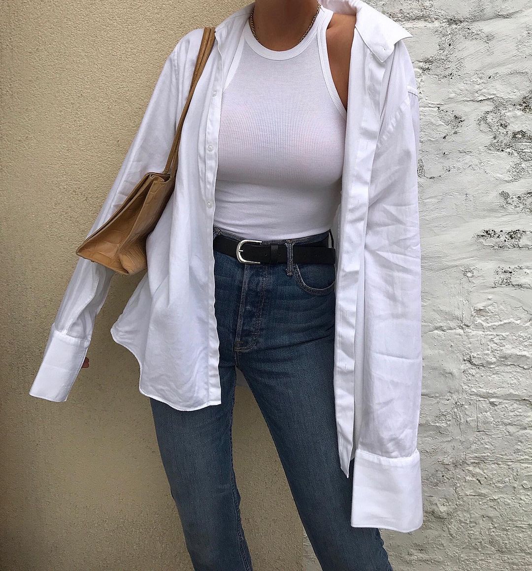 white shirt and jeans outfit ideas 0080