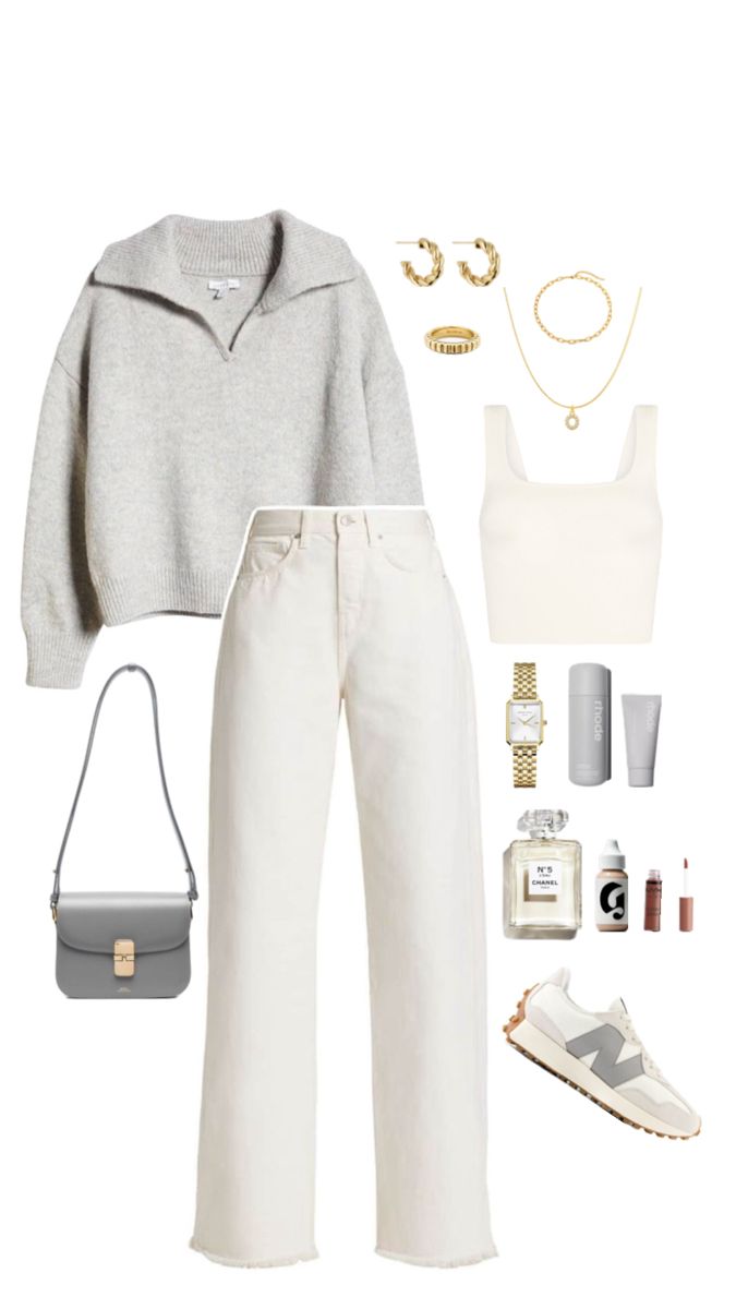 white sweater outfit ideas for fall