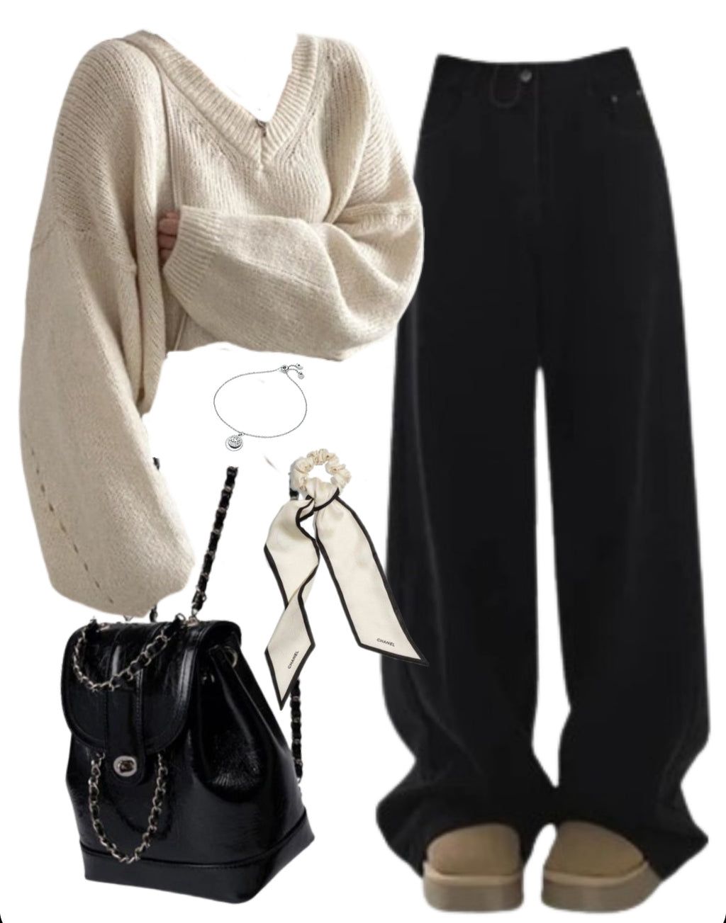 white sweater outfit ideas 0032