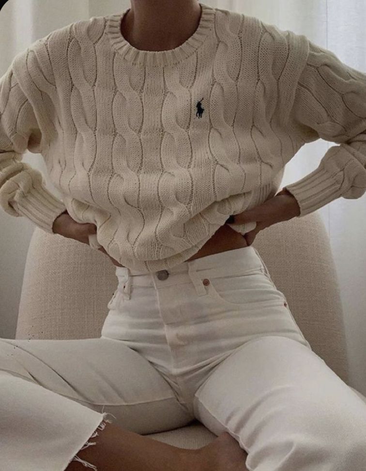 white sweater outfit ideas 0040