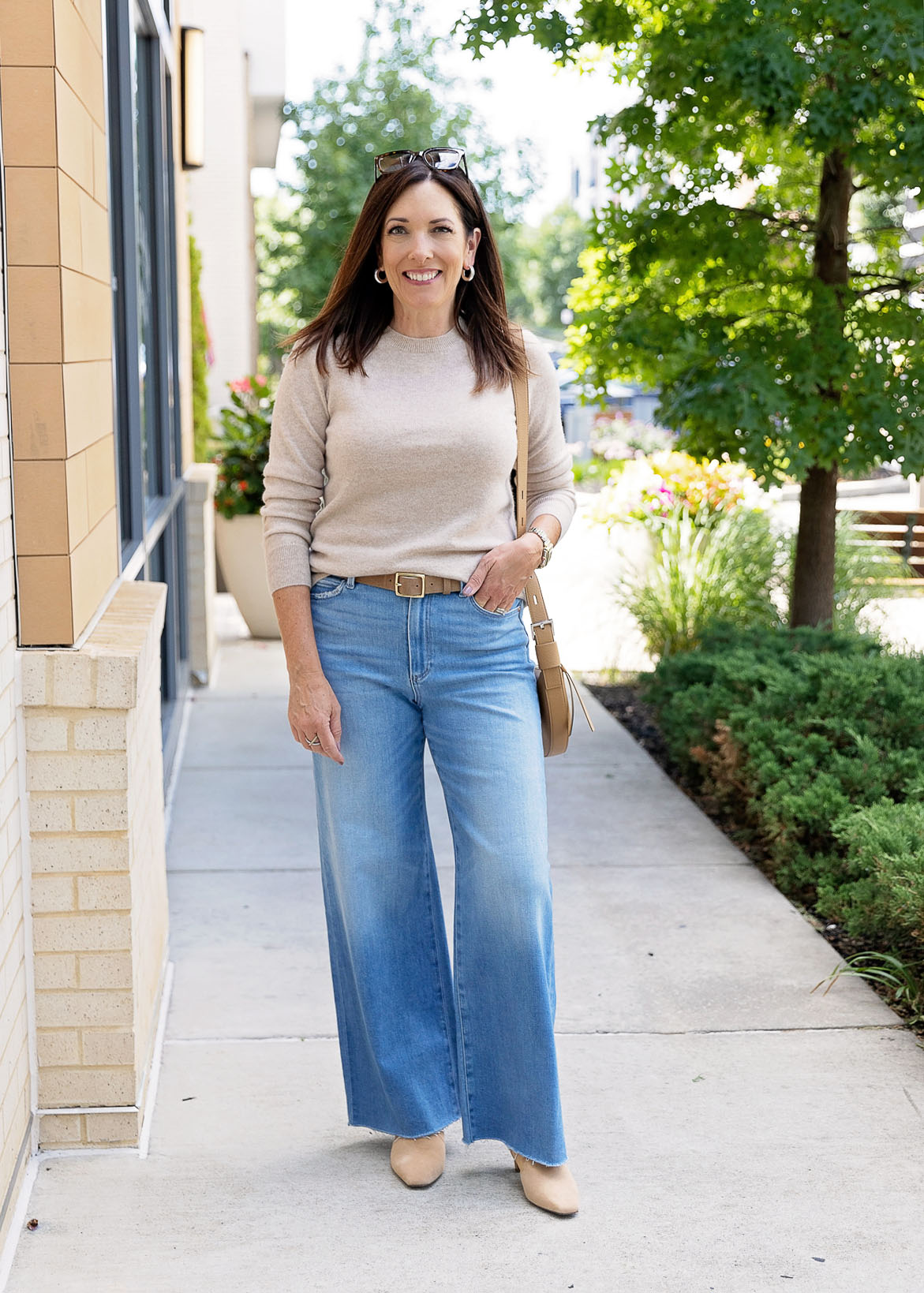 wide leg jeans outfit ideas 0012