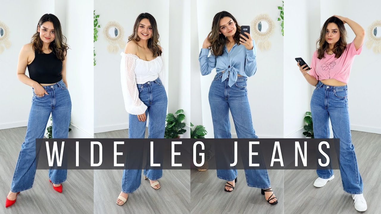 wide leg jeans styling for all body types.