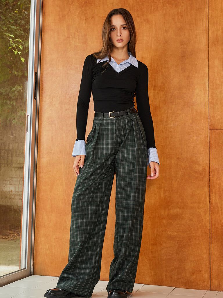 wide leg pant outfit ideas 0011