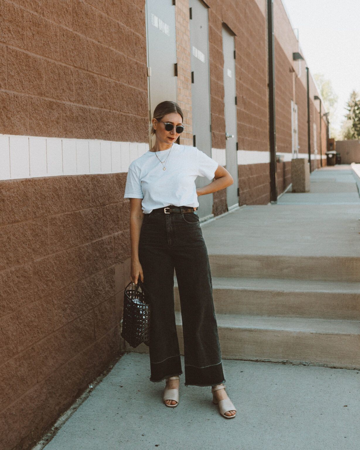 wide leg pant outfit ideas 0018