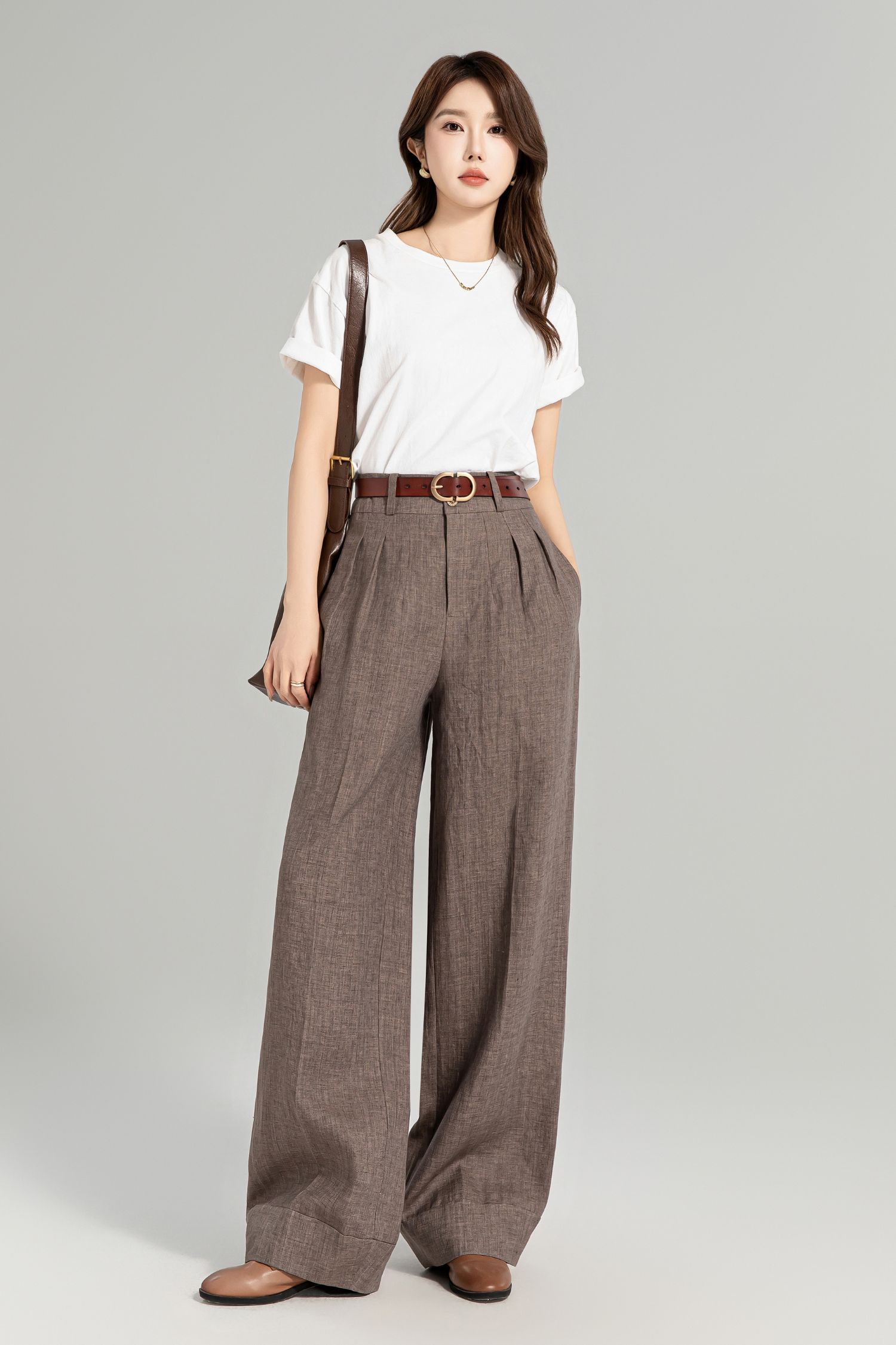 wide leg pant outfit ideas 0019