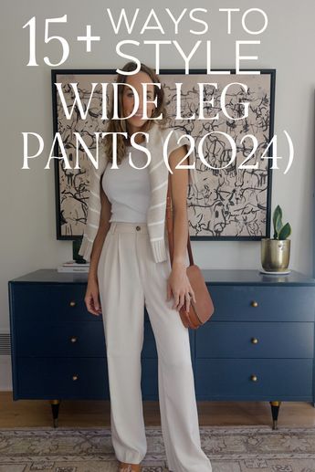 wide leg pant outfit ideas 0028