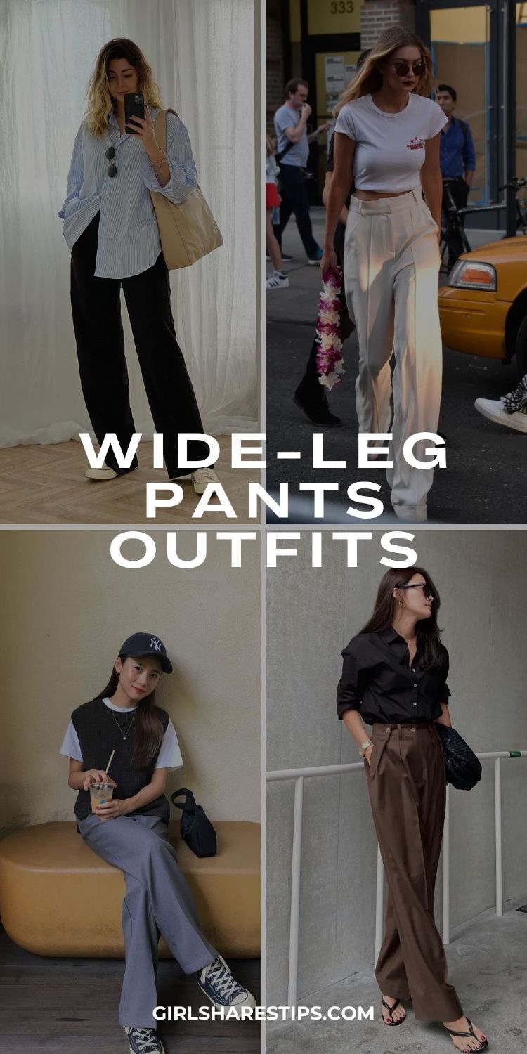 wide leg pant outfit ideas 0032