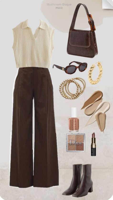 wide leg pant outfit ideas 0060