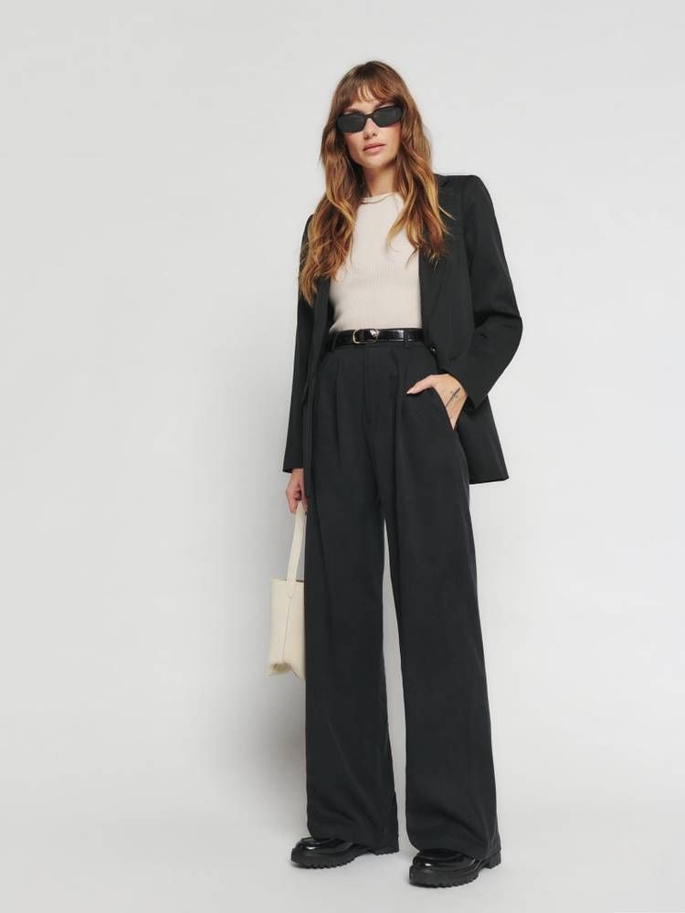 wide leg pant outfit ideas 0066