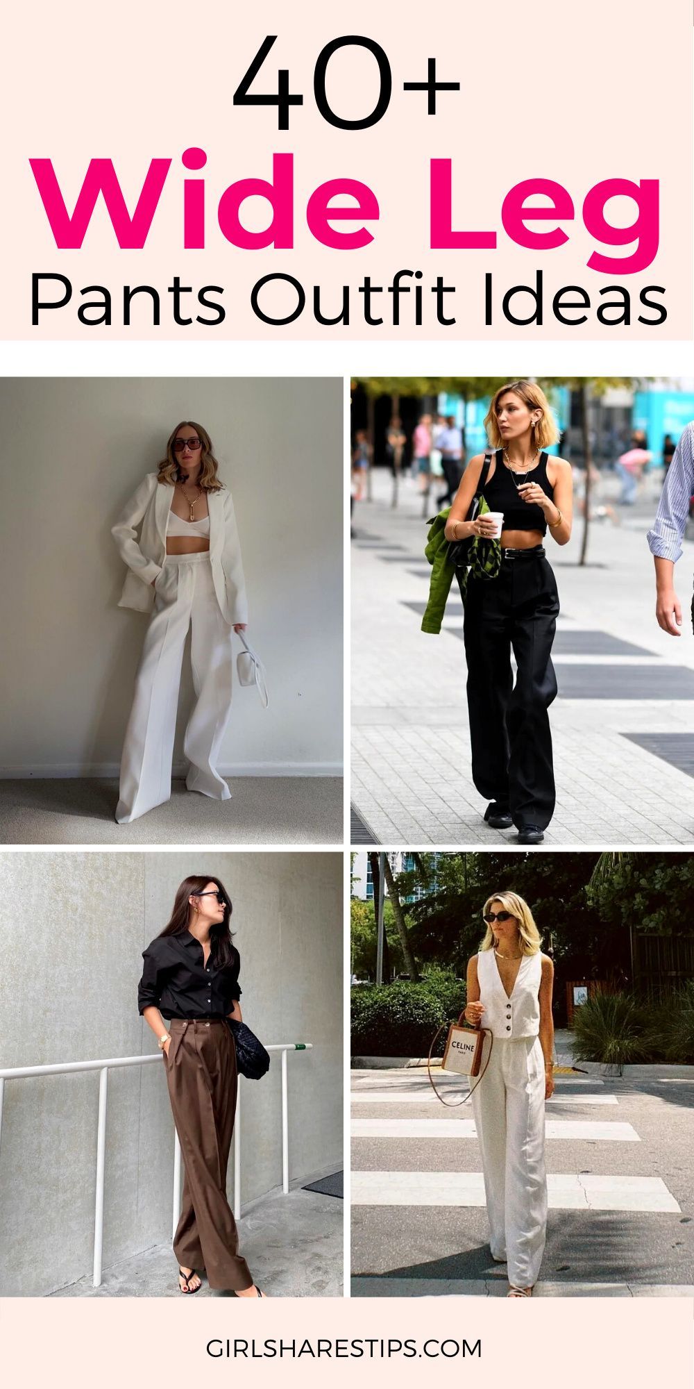 wide leg pant outfit ideas 0071