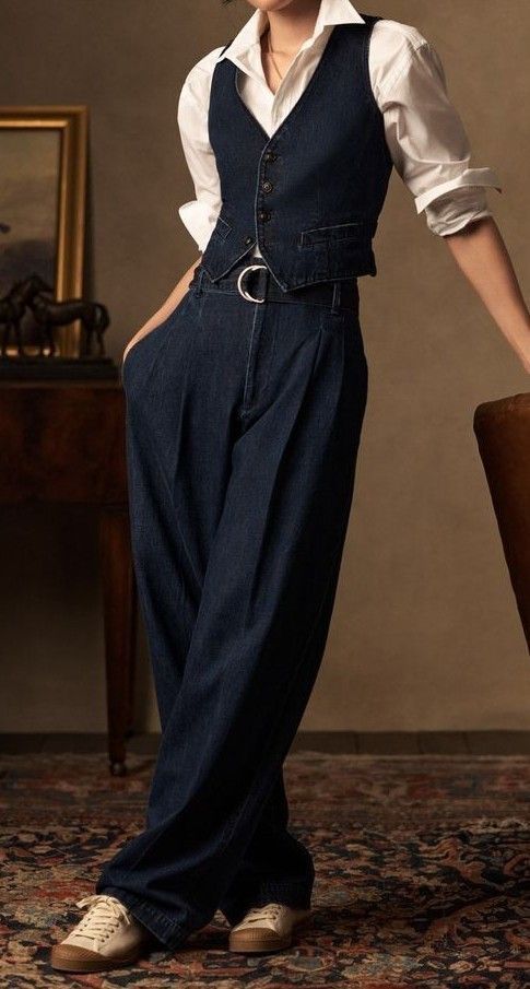 wide leg pant outfit ideas 0077