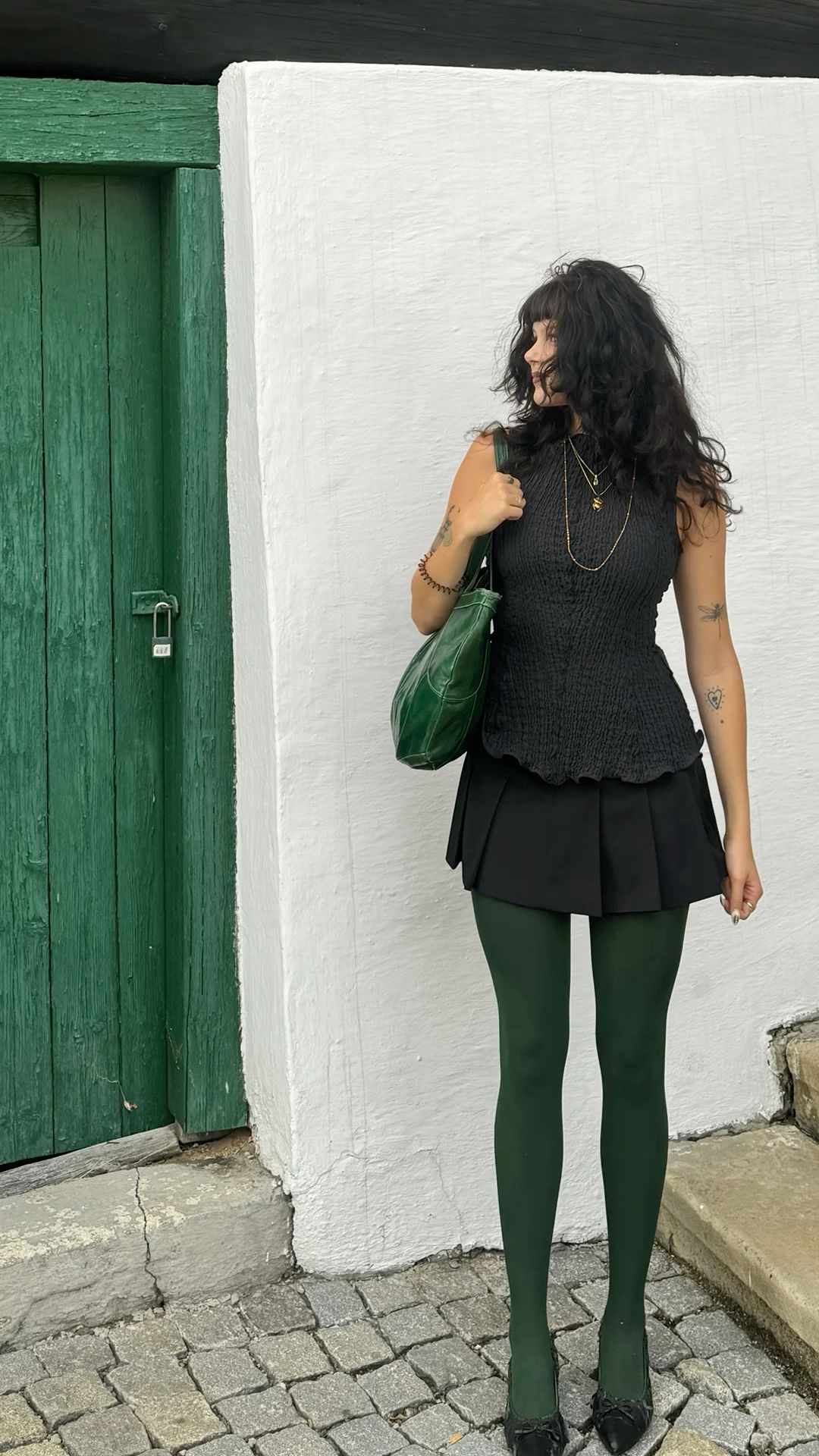 winter tights outfit ideas