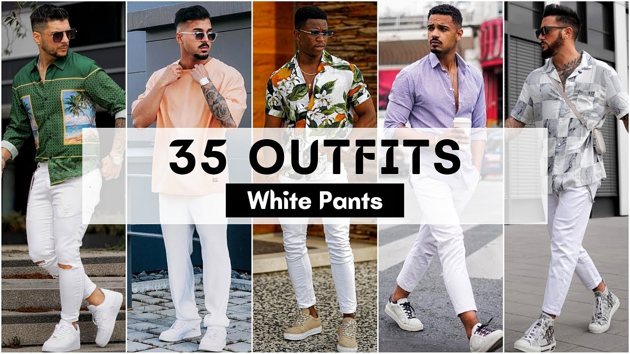 winter white pants outfit ideas for men