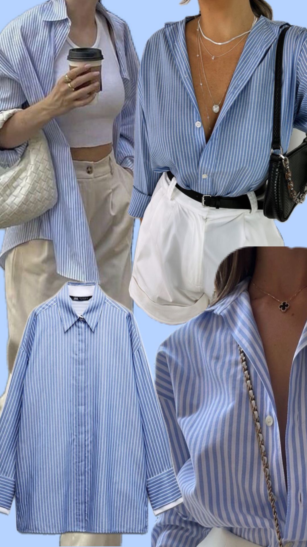 Timeless blue and white striped shirt outfit ideas for every occasion