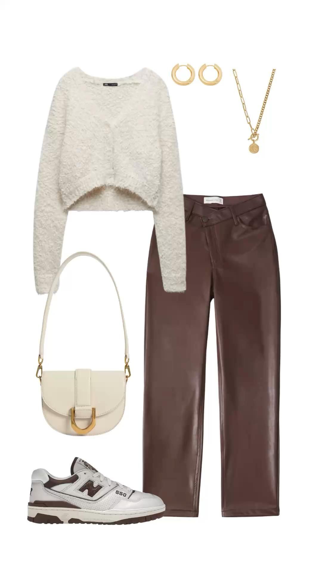 Brown leather pants outfit ideas elevate your style for any occasion