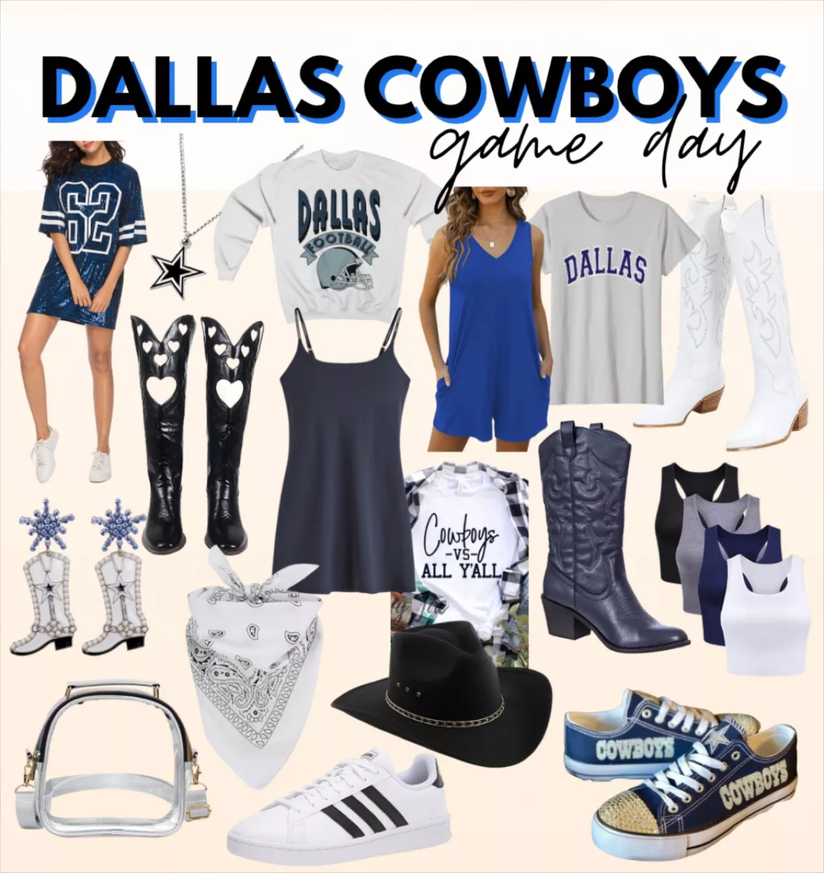 Vibrant Dallas Cowboys outfit ideas to elevate your game day style