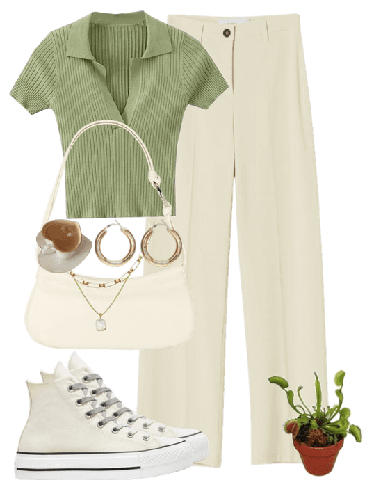 Exclusive green white outfit ideas for a fresh and stylish look