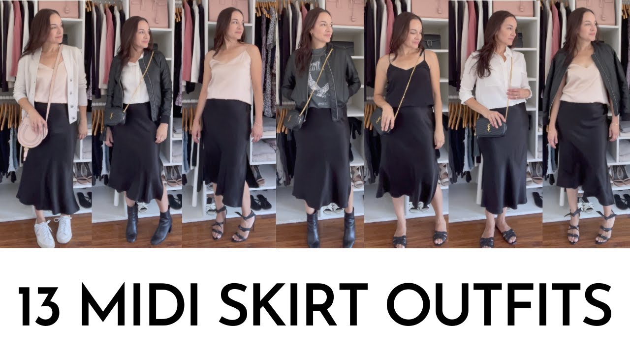 Classic midi skirt outfit ideas to elevate your wardrobe this season