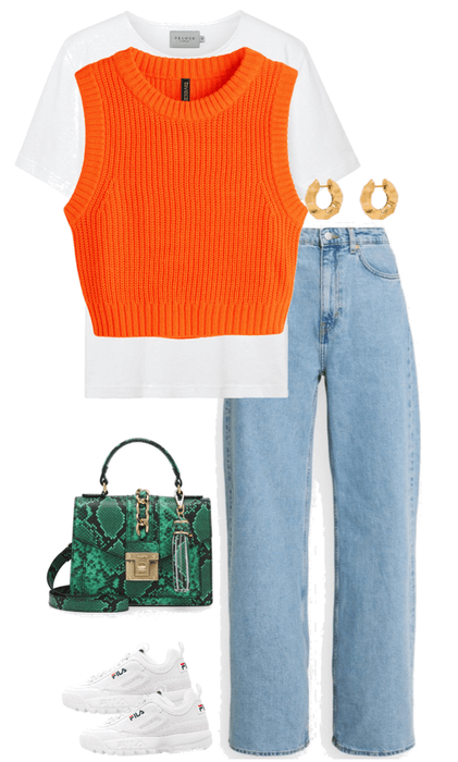 Orange and blue outfit ideas for trendy looks this season