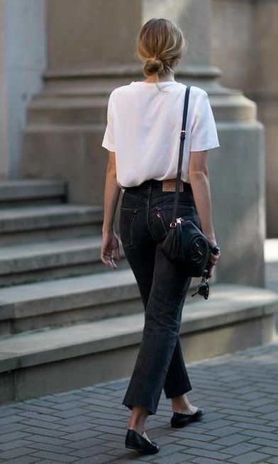 Sporty white jean outfit ideas for a trendy and casual look this season